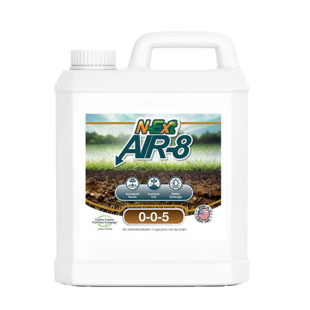 [N-Ext] Air-8 - Liquid Aeration Bio-Stimulant with Humic Acid - Covers 14,222 Square Feet - Break Up Soil and Loosen Topsoil to Increase Water Penetration and Encourage Deeper Rooting for More Oxygen into The Topsoil
