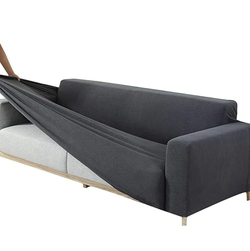 TSARLTD Sofa Covers,Chair Covers High Stretch Armchair Covers,Pattern Furniture Protector Couch Settee Cover Anti-slip Stretch Slipcover TOPAZ HOME COLLECTION Seater Protector (Gray, 2 Seater)