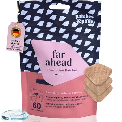 Patches & Pads Zornesfalte Pflaster aus Baumwolle mit Hyaluron 60 Stück - Extra stark haftend - Zornesfalte glätten, Anti Falten Pflaster, Gesichtstape gegen Falten - Dermatologisch getestet Patches & Pads Zornesfalte Pflaster aus Baumwolle mit Hyaluron 60 Stück - Extra stark haftend - Zornesfalte glätten, Anti Falten Pflaster, Gesichtstape gegen Falten - Dermatologisch getestet