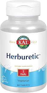 KAL Herburetic Tablets - 60 Count Herbal Diuretic Supplement