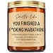 Younift Funny Scented Candle, Gifts for Runners Men, Women, Cross Country Running Gifts, Mothers Day, Half Marathon Essentials, Track & Field, Running Accessories for Women, Marathon Runner Presents