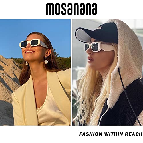 Image of mosanana Trendy Rectangle Sunglasses for Women Men-Goulding