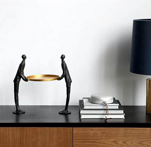 Miniatura 6 de SHUTING2020 Escultura de estatua de feng shui chino, creativa, decoración de almacenamiento de escritorio, luz nórdica, decoración de lujo, sala de