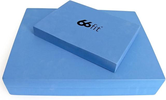66fit Pilates Sitting & Head Block Set - High Density Yoga Foam Brick Positioning Bricks