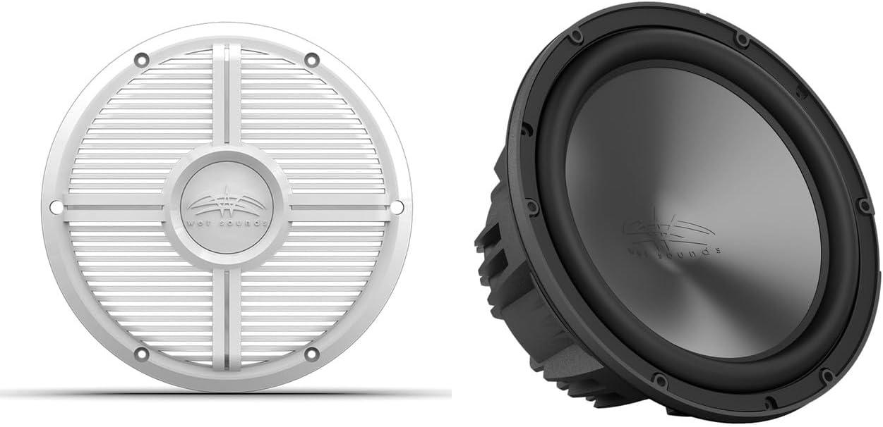 Wet Sounds REVO 10 FA S4 V3 Subwoofer with XW-W Grille V3