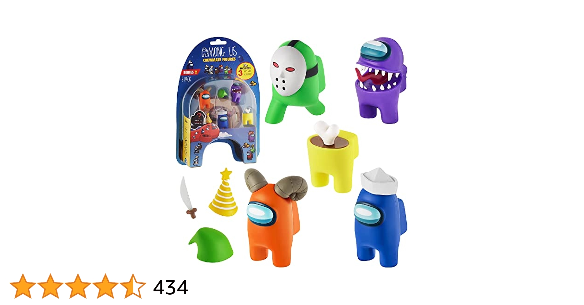 Among Us クルーメイトフィギュア 4パック Among Us クルーメイトフィギュア 4パック Among Us 4.5 Inch