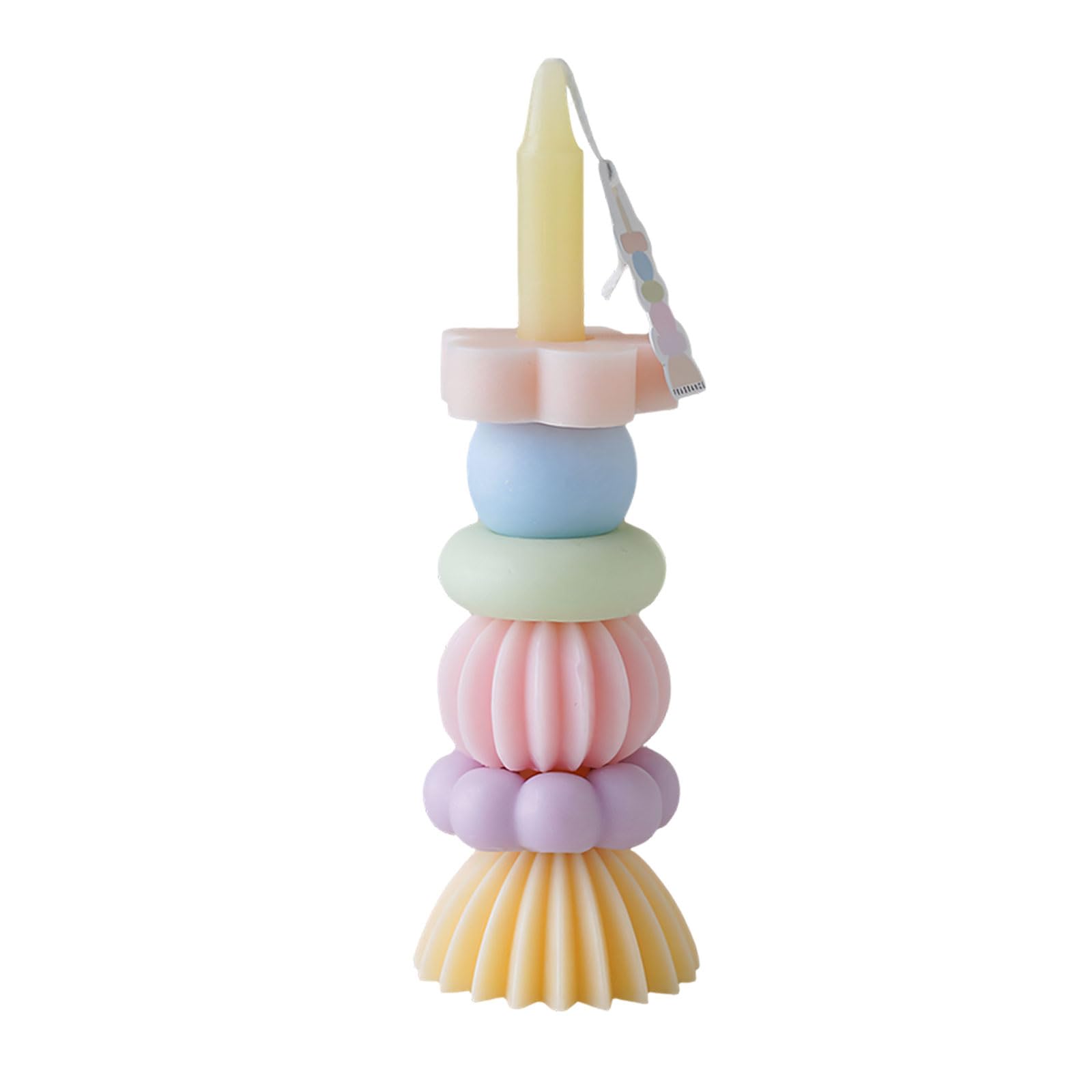 LUCKGONI Creative Rainbow Stacking Scented Candle Soybean Waxes Air Freshener Candle For Home Relaxation Aromatherapies