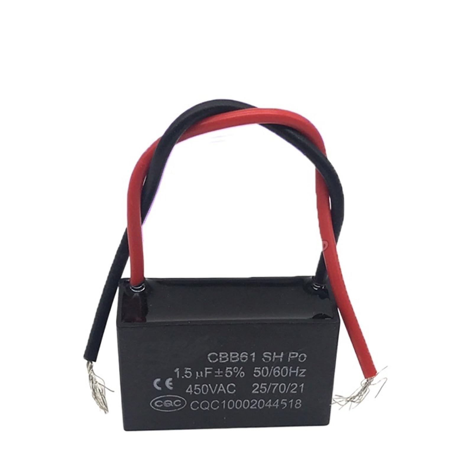 ICXLPMC 5pcs CBB61 1.5uf starting capacitance AC Fan Capacitor 450V CBB electronic starter Run Capacitor