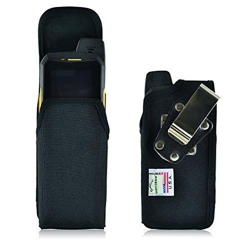 Turtleback Belt Clip Holster Case Fits Sonim Xp6, Nylon Vertical Heavy Duty Black Nylon Pouch, Made In Usa #TOP3