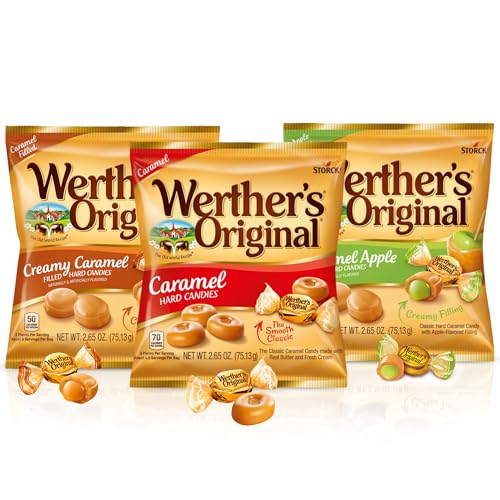 Amazon.com : Werther's Original Caramel Hard Candies 4-Flavor Variety ...