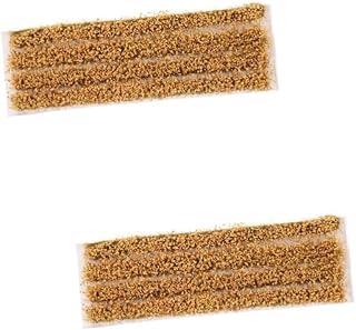 COHEALI 2 Sets Scenario Model Grass Green Lawn Diorama Kit Green Accessories Statue Decor Plastic Wheat Field Grass Self-Adhesive Flower Zen Artificial Grass Strips Sand Table Grass Strips