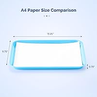 Vista 3 de JMU Bandejas para procedimientos dentales autoclave configurar bandejas planas tamaño B 13.25 "x 9.75", bandejas de plástico para instrumentos (azul)