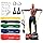 ZYNFIT - Set of 5 Resistance Bands with Door Anchor, Exercise Bands, Resistance Band for Working ...