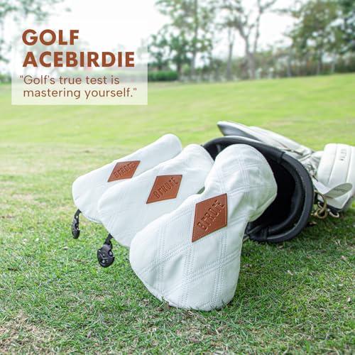 Funny Birdie Leather Headcovers 3PC