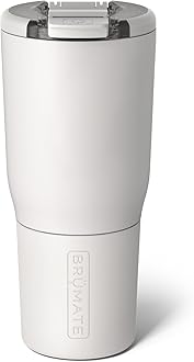 BrüMateNav 25oz 100% Leak Proof Insulated Travel Tumbler with Magnetic BevLock™ Lid - Double Wall Cup-Holder Friendly Stainless Steel Mug (Dune)