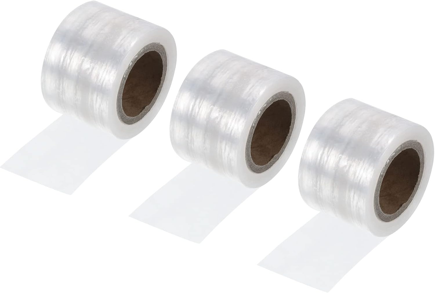 PATIKIL 27 Yard x 1.2 Inch Badminton Grip Cushion Wrap, 3 Pack PE Tennis Racket Grip Tape Backing Film Handle Anti Skid Cushion Accessories, Clear