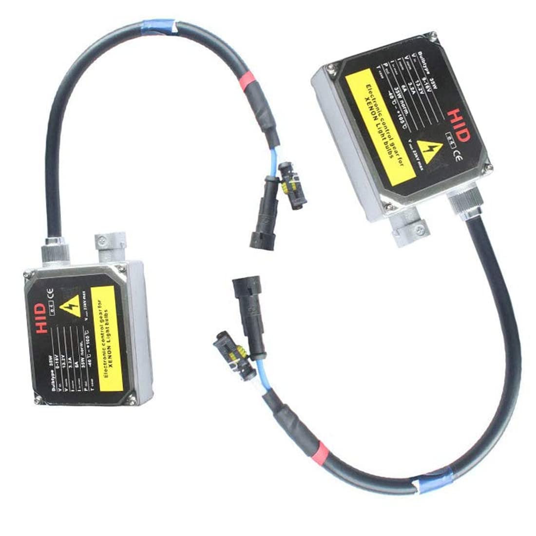 2PCS Nero e Argento DC HID Xenon Ballast 35 W per Auto HID Xenon lampadine di Ricambio per Ballastt Kit HID H1 H4 H7 H8 H9 H10 H11 H13 9005 9006 9007
