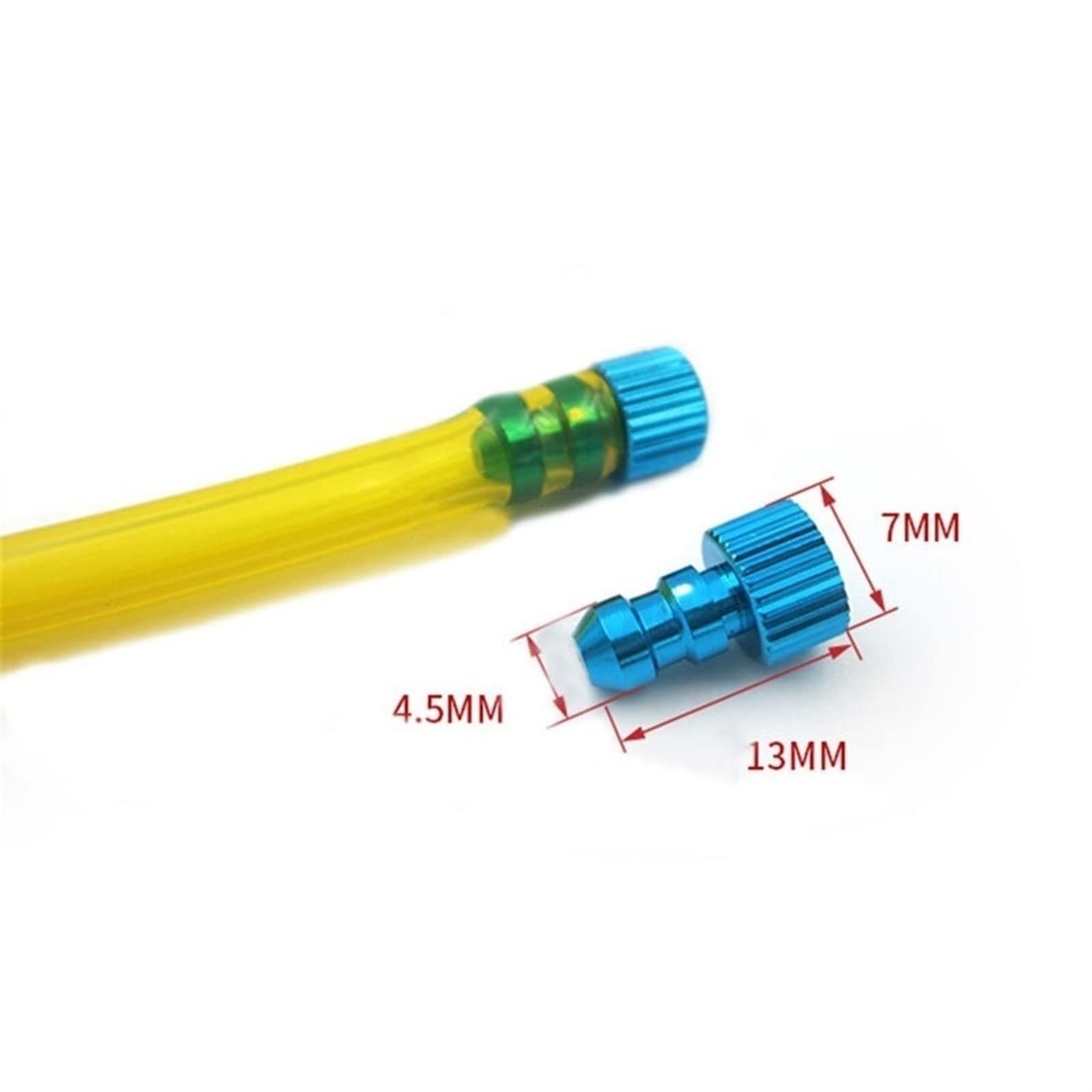 DingMotuo 1 Pcs Aluminum Alloy Gas Fuel Tube Plug - Colorful Point Line Design for 3mm Inner Diameter RC Boat and Car Fuel Lines (Size : Black)