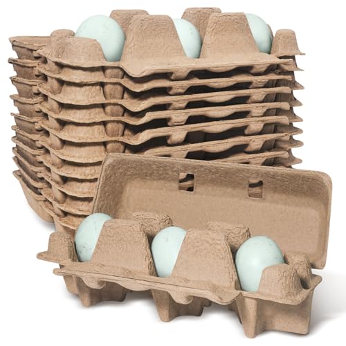 tutata Upgraded Duck Egg Cartons, 1/4 Dozen Jumbo Egg Carton,