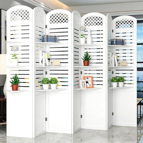 Cloison de séparation amovible paravent 7 panneaux léger pour chambre et bureau