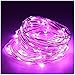Produktbild 5M(16.4ft) 50 LEDs Kupferdraht LED Kupfer Lichterkette Batteriebetrieb Wasserdicht Sternen Lichterketten für Party, Garten, Weihnachten, Halloween, Hochzeit, Beleuchtung Deko (Rosa)