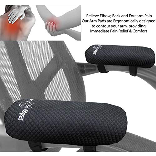 Big Ant Chair Armrest Pad,2 Pack Soft Memory Foam Office Chair Arm Rest Cushion Comfy Gaming Chair Arm Rest Covers For Elbows And Forearms Pressure Relief #TOP4