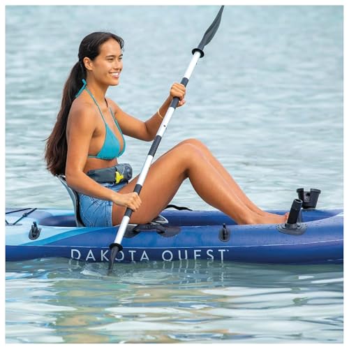 INTEX 68245EP 10.5ft Dakota Quest Sit-On-Top Inflatable Kayak, Kayak Folds into Backpack, 352lbs Capacity, Hand Air Pump, Paddle, Phone/Action Camera Holder Included - Image 6