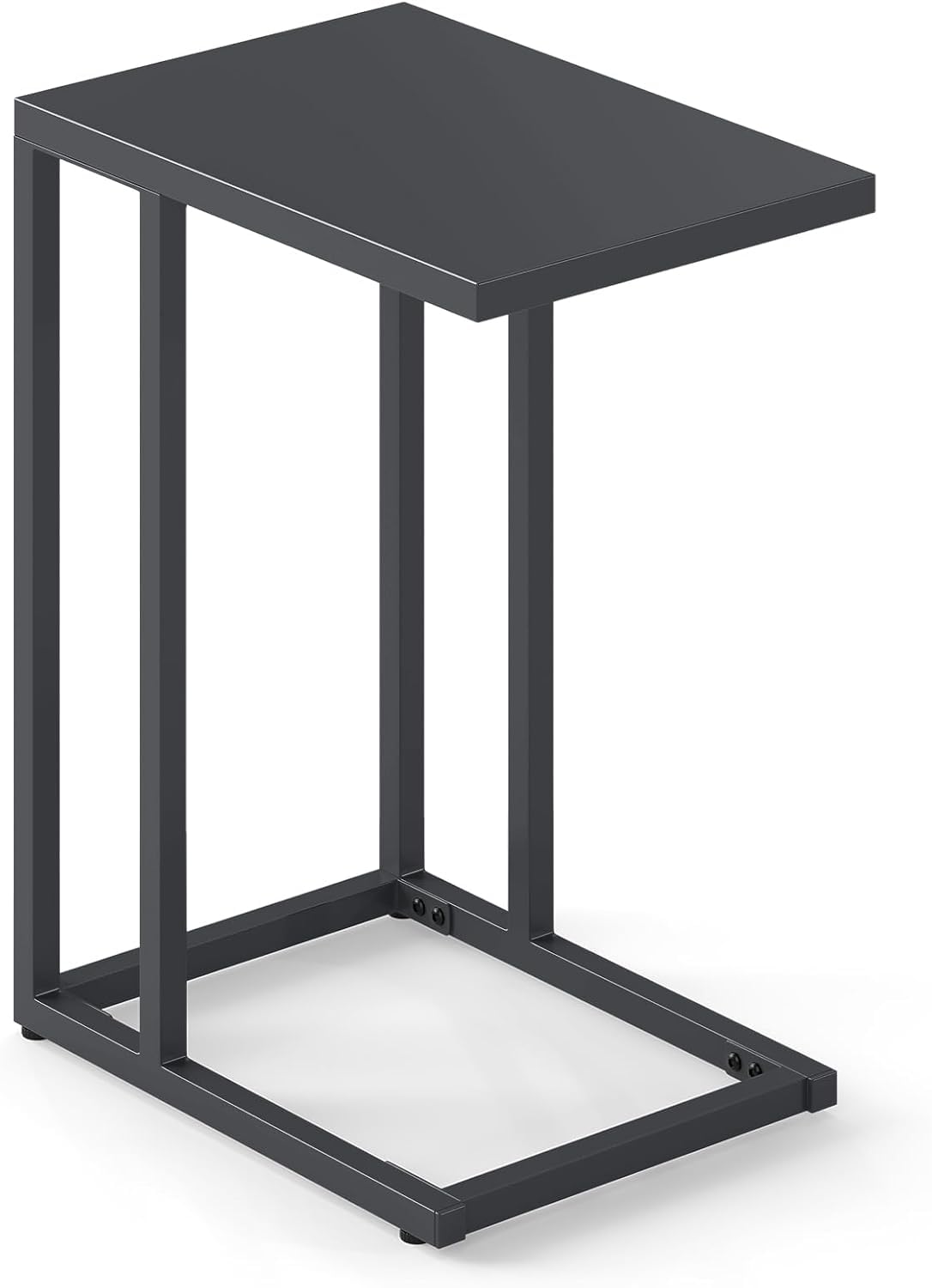 Table d'appoint en métal en C bout de canapé pour lire au salon ou jardin