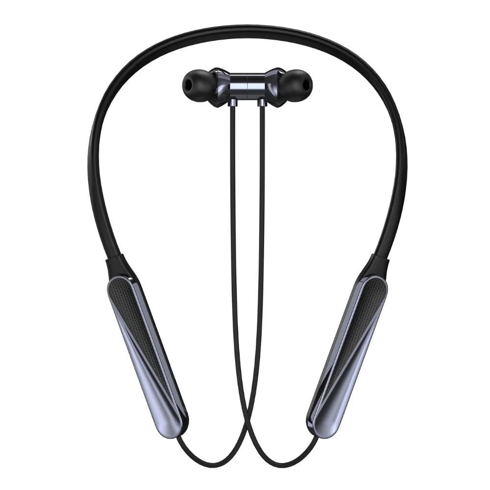 Wireless Neckband Bluetooth Core Earphones Up to 72Hrs Music time Dual-Device Pairing Wireless Neckband, Magnetic Buds, Voice Assistant, Type-C Charging, Low Latency &Super Bass (Black)-image-10