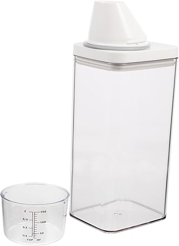 Hemoton Recipientes herméticos para almacenamiento de alimentos Tarro de medición Vaso de almacenamiento para el hogar Recipientes