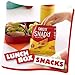 Cheez-It Snap'd Cheese Cracker Chips, Thin Crisps, Lunch Snacks, Double Cheese, 9oz Box (12 Pouches)