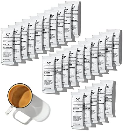 Copper Cow Coffee California Sweetened Condensed Milk Creamers – Single-Serve and All-Natural Pre-Filled Packets – (25 Pack)