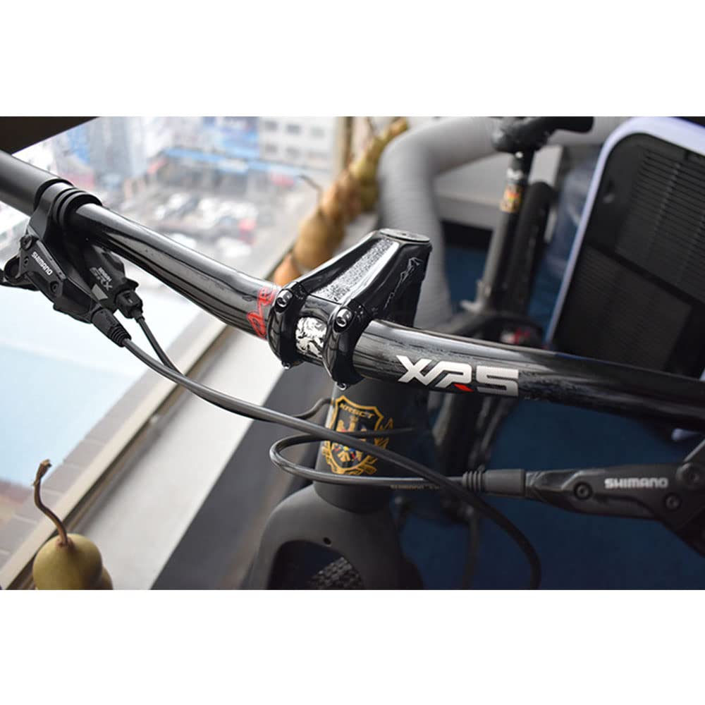 Potence de guidon de vélo de 31,8 mm pour la plupart des vélos de route, BMX Fixie Gear en alliage d'aluminium, Noir/blanc