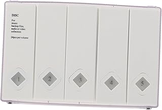 CIYODO Caixa De CD Vídeos De Música Caixa De Armazenamento De Dvd Suporte De Dvd Bolsa De Grande Capacidade Caixa De Organizador De Vídeo Caixa De Exibição De CD Plástico Ps Suporte De