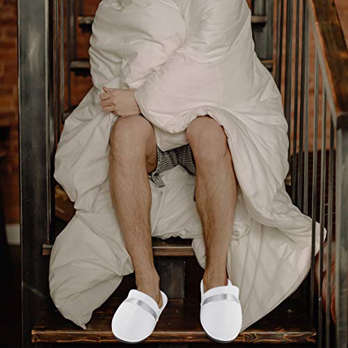 Women Plush Slippers Unisex Hotel Household Guest Slipper Winter Warm House Christmas Couple Slippers Outdoor Indoor Slippers 1 Pair3