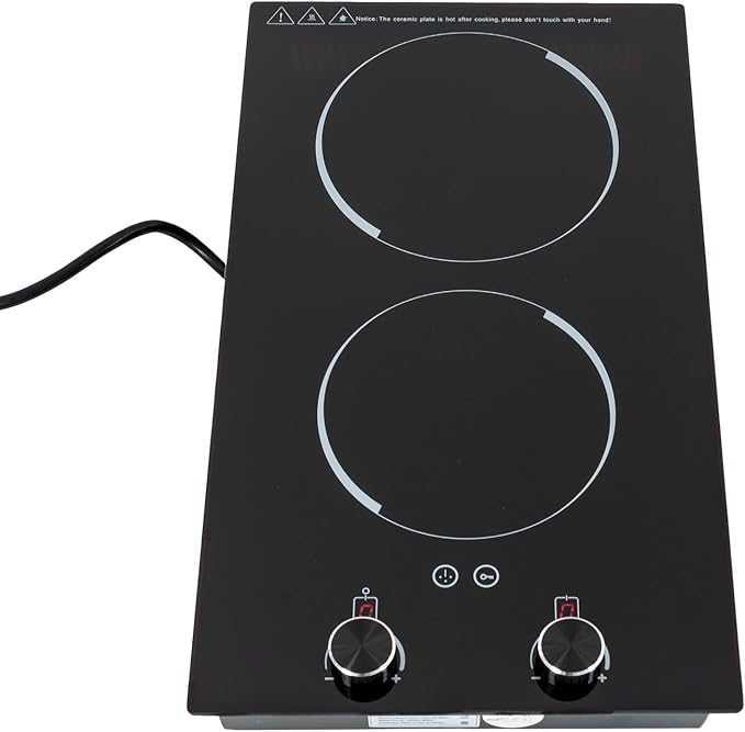 Estufa Vitrocerámica 2 Puestos 20.08 Pulgadas De Piso 110V miniatura 8