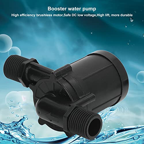 Walfront Circulating Pump Aquarium Water Pressure Pump DC24V 30W Brushless Motor 12m Portable Garden Pump ABS Black by Walfront - Image 6