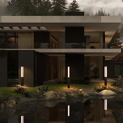 Linkmoon Landscape Path Light, 71" Modern Outdoor Led Luxury Bollard Lighting With Ip54 Waterproof For Lawn Courtyard Driveway Pathway Decoration #TOP6