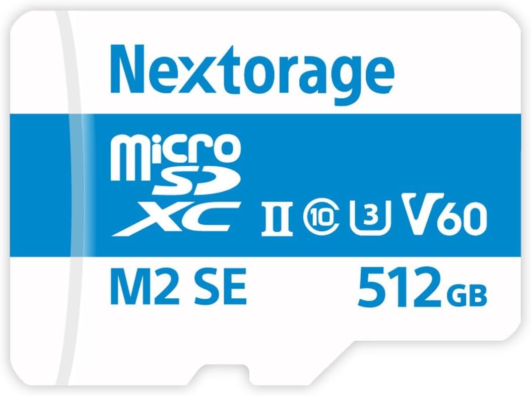 Nextorage Japanese Manufacturer UHS-II Micro SD Card 512GB microSDXC U3 V60 Max. Read Speed 280MB/s Max. Write Speed 190MB/s NX-M2SE512G microSD Card-picture-11