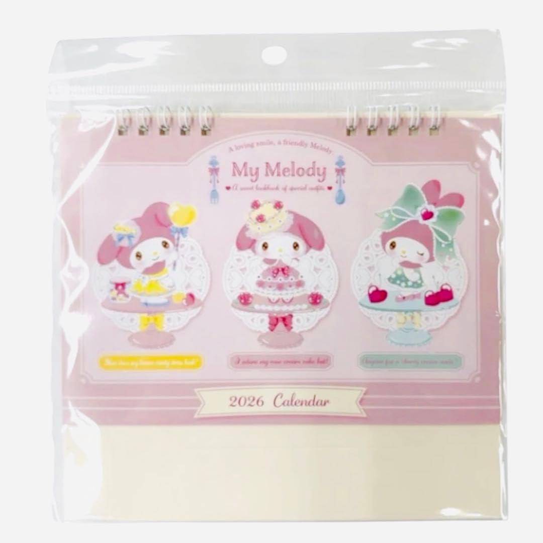 Amazon.co.jp: マイメロディ2026年卓上カレンダー X : 文房具