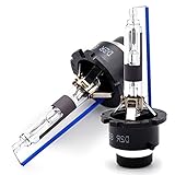Kashine D2R Xenón HID Faros de Coche Bombillas 8000K 35W Super Brillante Luz Blanco Frío Lámpara Reemplazar para Halógeno o LED Bombilla Exteriores 12V (2 Piezas)