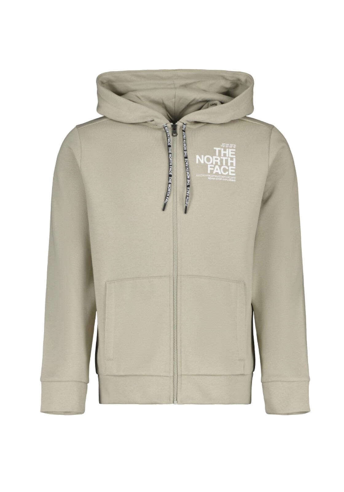 The North Face Men's New Blanca Peak Poly Cotton Fz Hd Jacket, Clay Grey, XS