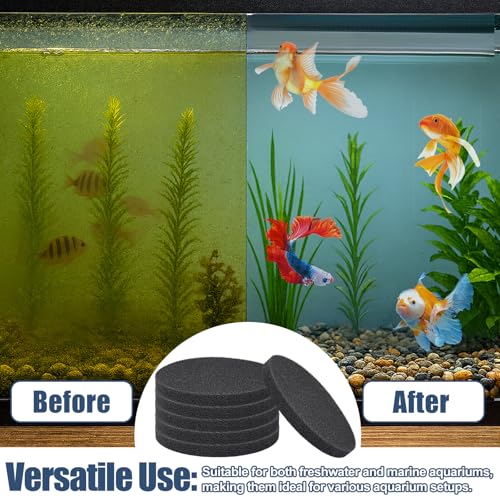 Image of Fx4 Carbon Filter Pads Compatible with Fluval FX4 FX5 / FX6 Canister Filter,Replacement Carbon Impregnated Foam Pads Aquarium Filter Media Pack of 12