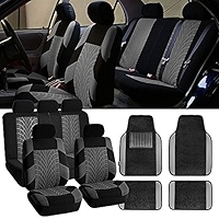 Car Seat Cover BDK PolyCloth s With Floor Mats And Steering Wheel