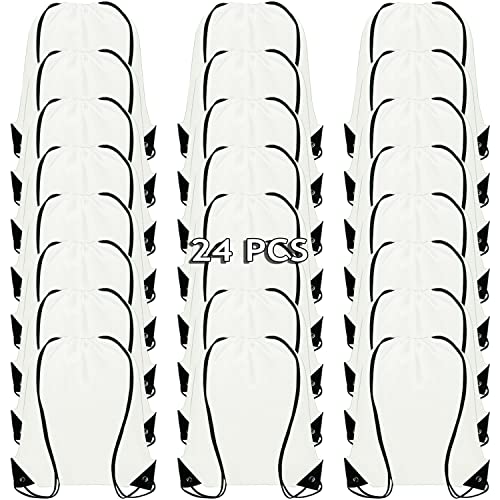 RLGPBON 12/24/48 Stück Kordelzug Turnbeutel Sportbeutel Sporttasche Rucksack Wasserdichter Beutel Stoffrucksack, Gym Bag für Damen & Herren Junge & Mädchen, Teenager Verdicken Beutel für Das Turnzeug