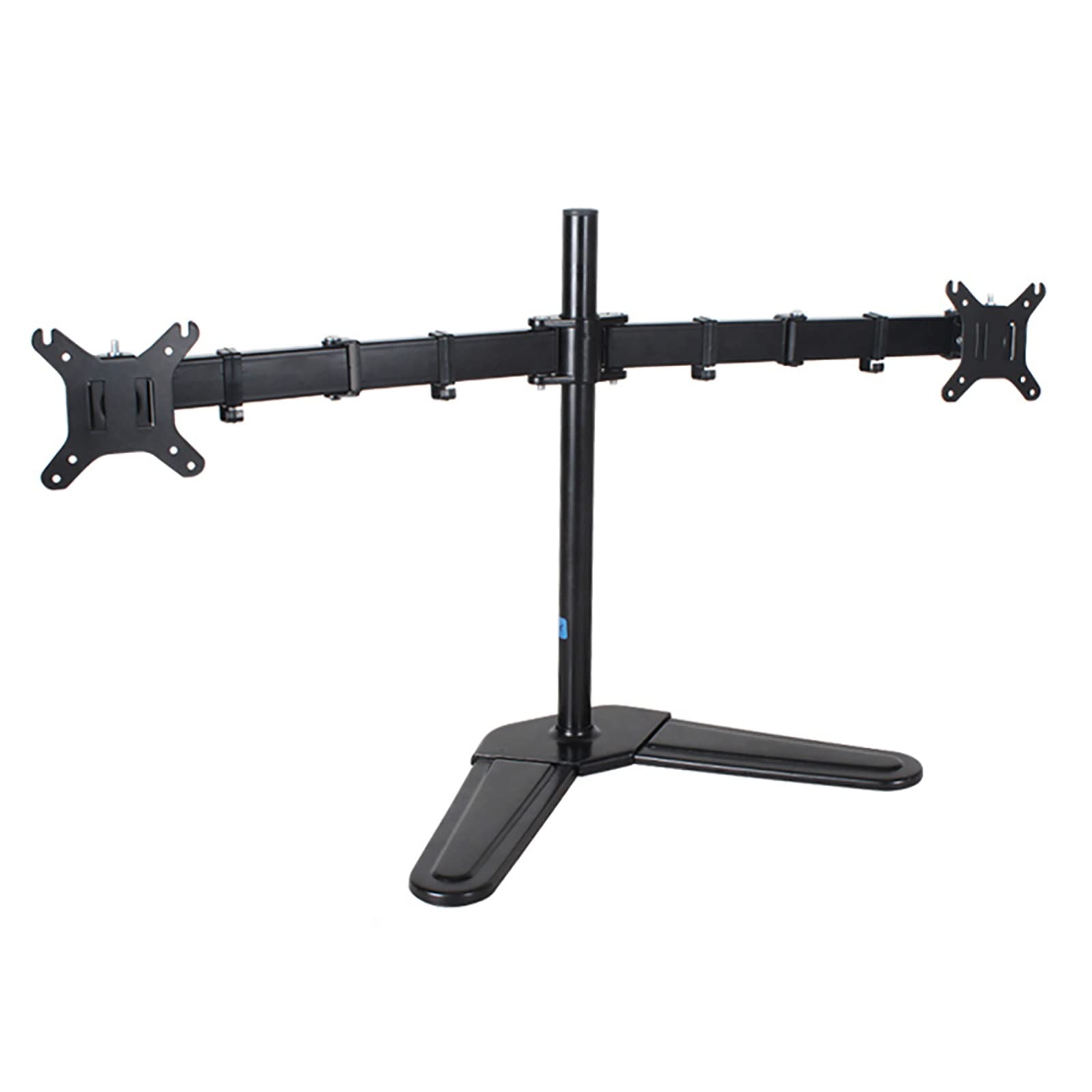 Supporto Per Doppio Monitor, Supporto Da Tavolo Per Tv Autoportante Completamente Regolabile, Adatto A 2 Schermi Fino A 32 Pollici, Base Da Tavolo Robusta E Completamente Regolabile Per Doppio Monito