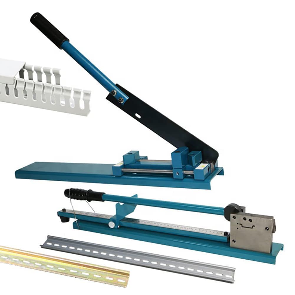 Strumento di taglierine Manuale di Dina, Macchina da Taglio a trunking in panchina, Doppio scanalatura con Righello da 50 cm, tagliatronomica Manuale per Taglio in Alluminio