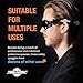 ToolFreak Spoggles, Safety Glasses and Protective Goggles, Eyewear Foam Padded for Comfort and Better Protection, ANSI Z87 Rated, Smoke Tinted Polycarbonate Lens with Impact and UV Rating