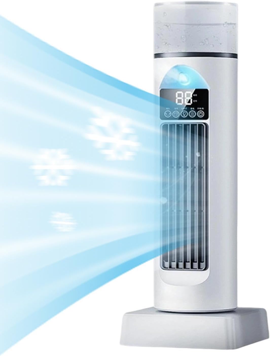 Tower Fans - 120-Degree Oscillating Air Cooler, Rotating Pedestal Fan With Adjustable Speed, Quiet Home Ventilation System | Portable Indoor For Room Bedroom Dorm Living Area Table Use