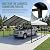 Heavy Duty 20x20 FT Metal Carport for 2 Cars - All-Weather Car Garage Kit with Reinforced Frame and Safe Boat Cover, Car Canopy Shelter for Yard Protection (White)